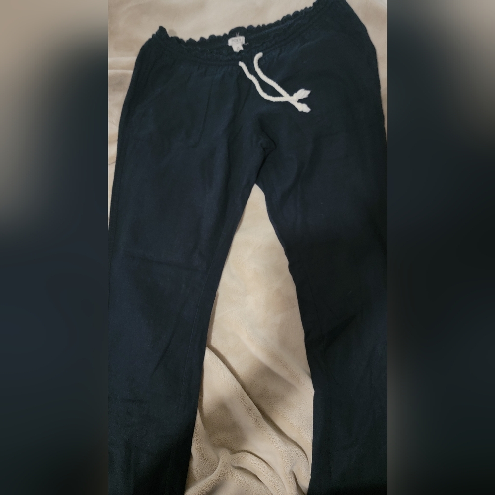 Navy Blue Drawstring Pants